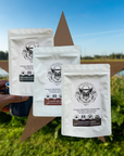 RIP Coffee Sample 4 Pack - 4x2.5oz Ground or Whole Bean | Bold Blends: Campfire, Vaquero, Mombacho, Nika | Get One Free