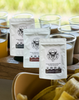 RIP Coffee Sample 4 Pack - 4x2.5oz Ground or Whole Bean | Bold Blends: Campfire, Vaquero, Mombacho, Nika