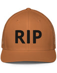 RIP Coffee closed-back-trucker-cap-caramel-front