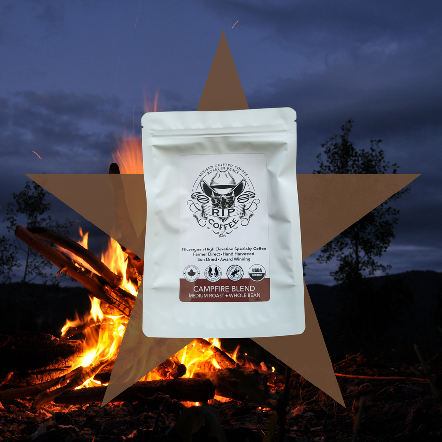 RIP Coffee Sample Pack Trio - 3x2.5oz Ground or Whole Bean | Bold Blends: Campfire, Vaquero, Mombacho | Get One Free