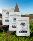 RIP Coffee Sample Pack Trio - 3x2.5oz Ground or Whole Bean | Bold Blends: Campfire, Vaquero, Mombacho | Get One Free